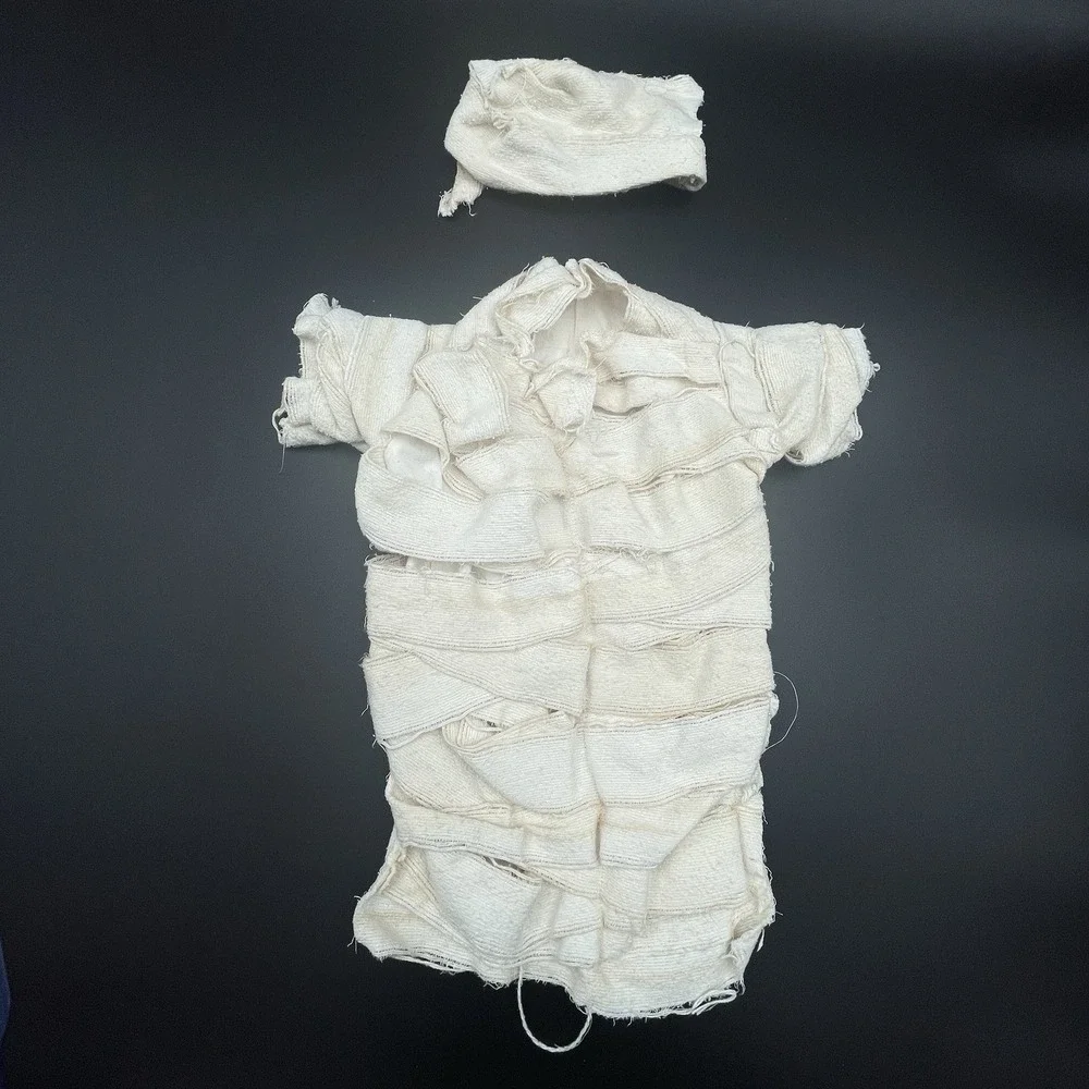 Vintage Mummy‎ Costume Outfit Gauze Wrap Fits Teddy Bear or Large Doll
